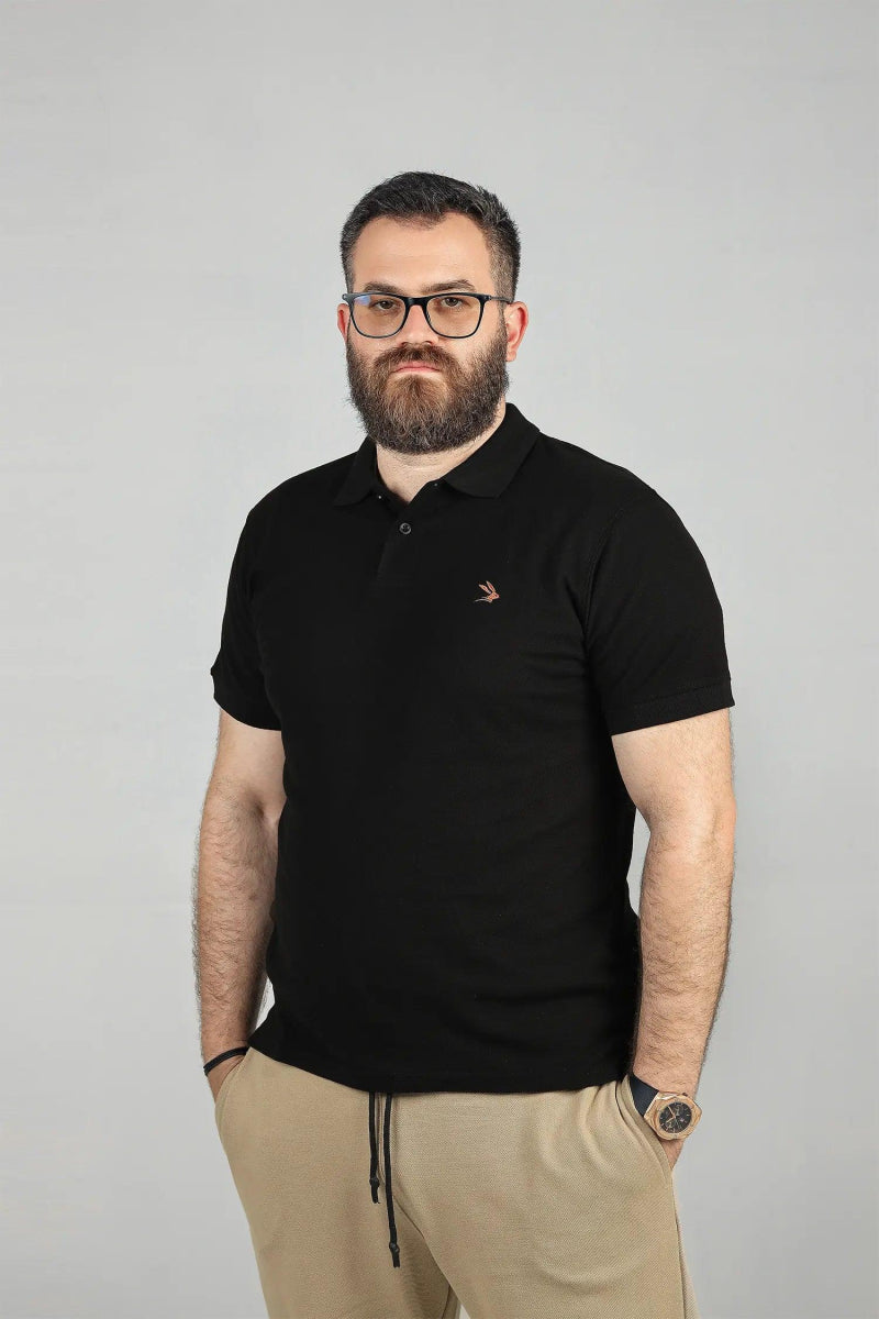 Black Polo with Coconut Logo