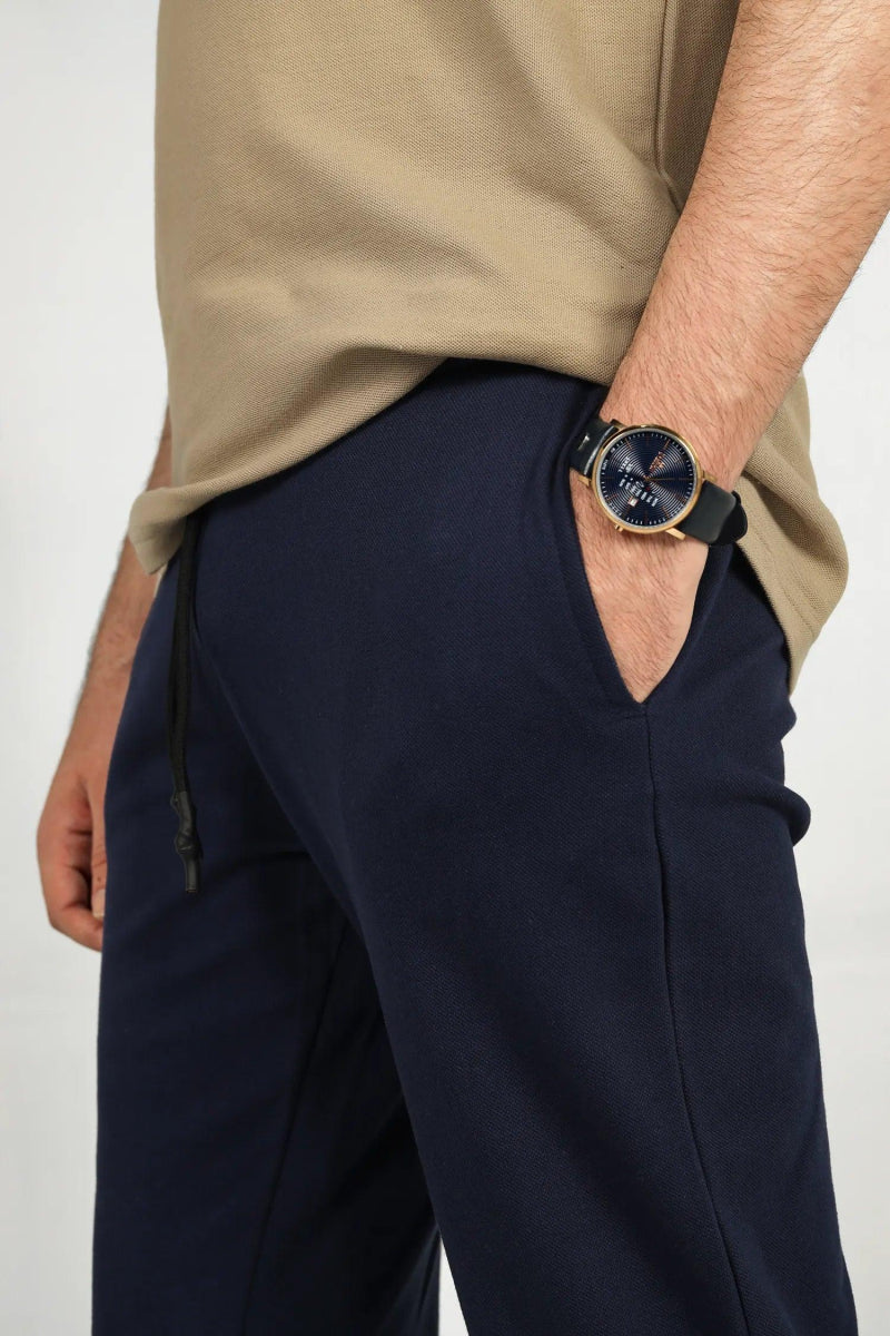 Blue Knit Trousers - Lepus