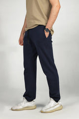 Blue Knit Trousers - Lepus