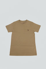 Bone T-Shirt with Quincy Logo - Lepus