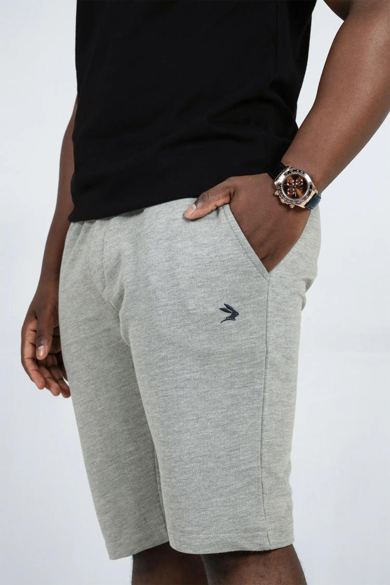 Grey Shorts with Blue Logo - Lepus