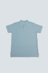 Sky Blue Polo with Pink Logo - Lepus